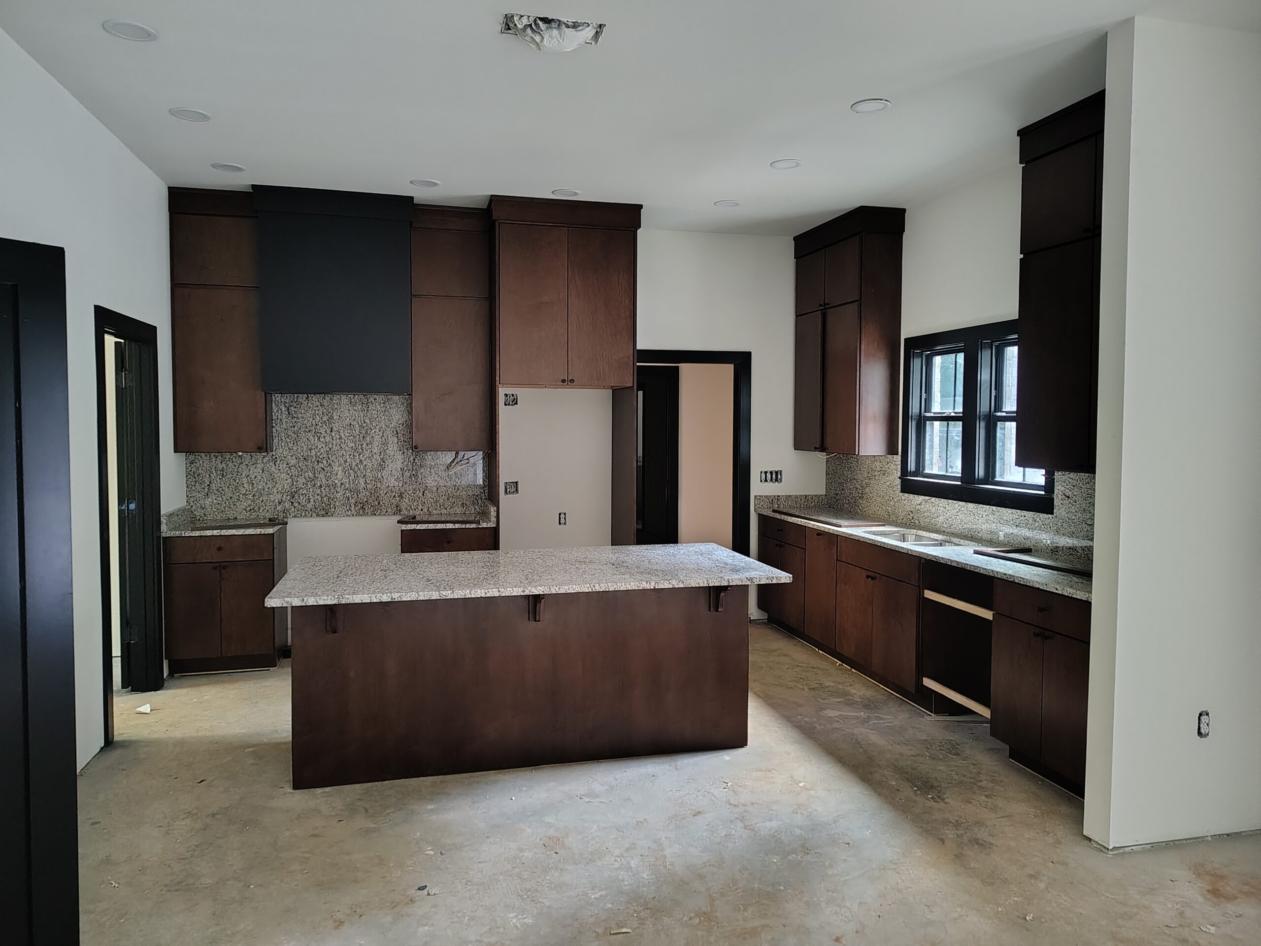Kitchen after countertop install